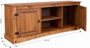 Ver imagem 3 de Rack para TV até 50 Polegadas Madeira Maciça 170cm 2 Portas 100 % Acapulco Marrom