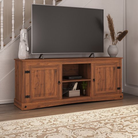 Rack para Tv até 50 Polegadas 2 Portas 100 % Madeira Maciça Acapulco