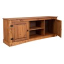 Ver imagem 5 de Rack para TV até 50 Polegadas Madeira Maciça 170cm Pés em Madeira Maciça 2 Portas 100 % Acapulco Marrom