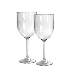 Kit 2 Taças Vinho Transparentes Acrílico Poliestireno - 2