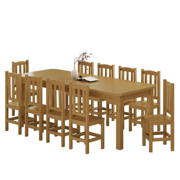 Conjunto Sala de Jantar 220x88 com 10 Cadeiras Diamante - Nemargi:nogueira Conjunto Sala de Jantar 220x88 com 10 Cadeiras Diamante - Nemargi:nogueira