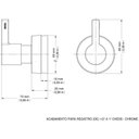 Ver imagem 2 de Kit 3 Acabamentos para Registro Deca e Similares 1/2", 3/4" e 1" Chess Docol