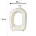 Ver imagem 2 de Vaso P Retangular Leaked Off White 24 Cm