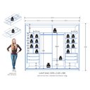 Ver imagem 4 de Guarda Roupa Casal Atraente 2 Potas com Cômoda Sapateira Imperial 5 Gavetas Branco Absoluto Semi