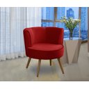 Ver imagem 1 de Poltrona Para Sala Decorativa Isadora Suede Vermelho Madelina Decor