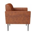 Ver imagem 6 de Poltrona Sala Decorativa Marisa Pé Villach Preto Sintético Pu D03 - D’Rossi
