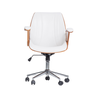 Cadeira de Escritório Ergonômica Giratória Fratini Kopenhagen Diretor Branca - 5
