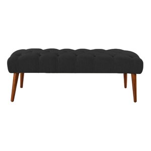 Recamier Rubi 1,20m Corino Preto - Dominic Decor