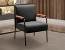 Ver imagem 2 de Poltrona Jade Cor:Veludo Preto 410