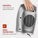 Ver imagem 5 de Aquecedor a Ar Mondial Termo Ceramic A-05 Portátil 1500w Preto/prata 220v