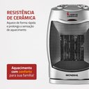 Ver imagem 3 de Aquecedor a Ar Mondial Termo Ceramic A-05 Portátil 1500w Preto/prata 220v