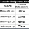 Prato Bandeja Giratória Sobrepo Centro Mesa Mdf Laqueado com Vidro Fixo 60cm - 3