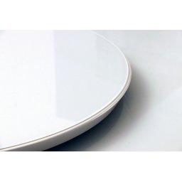 Prato Bandeja Giratória Sobrepo Centro Mesa Mdf Laqueado com Vidro Fixo 60cm - 5