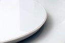 Ver imagem 5 de Prato Bandeja Giratória Sobrepo Centro Mesa Mdf Laqueado com Vidro Fixo 60cm