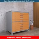 Ver imagem 6 de Mapoteca 10 Gavetas Pandin 120cm (larg) Inmetro Tampo Mdp Cinza