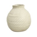 Ver imagem 1 de Vaso em Cerâmica Bojudo Decorativo Bege para Arranjos Médio