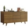 Buffet Aparador Madesa 7014 com 3 Gavetas e 2 Portas com Pés Rustic Cor:Rustic - 1