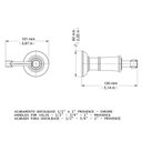 Ver imagem 2 de Kit 3 Acabamentos para Registro Docol Base Provence 1/2" a 1" Chrome
