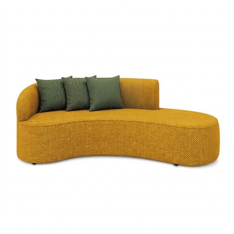 Sofá 2 Lugares Orgânico 220cm Morgan Napoli Impermeável Amarelo/verde D03 - D'rossi
