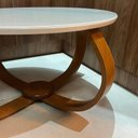 Ver imagem 6 de Mesa de Centro Bella 60x35 (Pé Cebola) Vidro Branco 100% MDF