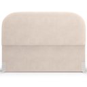 Ver imagem 5 de Cabeceira Cama Box Queen 160cm Orgânica Lanna W01 Suede Bege - Lyam Decor