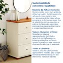 Ver imagem 7 de Cômoda 6 Gavetas Ananda CabeCasa MadeiraOriginals Branco/Off-White/Mel