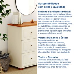 Cômoda 6 Gavetas Ananda CabeCasa MadeiraMadeira - 7