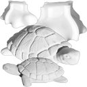 Ver imagem 1 de Kit 2 Formas de Silicone Tartaruga Grande e Pequena Decorativa Artesanato para Gesso, Concreto e Res