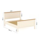 Ver imagem 4 de Cama Casal Ananda CabeCasa MadeiraOriginals Branco/Off-White/Mel