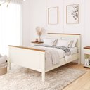 Ver imagem 1 de Cama Casal Ananda CabeCasa MadeiraOriginals Branco/Off-White/Mel