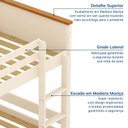 Ver imagem 4 de Beliche Solteiro Madeira Maciça Ananda CabeCasa MadeiraOriginals