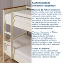 Ver imagem 7 de Beliche Solteiro Madeira Maciça Ananda CabeCasa MadeiraOriginals Branco/Off-White/Mel