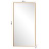 Espelho Decorativo Retangular 120x61cm Ananda CabeCasa MadeiraOriginals - 3