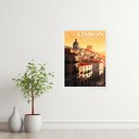 Ver imagem 1 de Quadro Decorativo Cidade Lisboa - Portugal 33x24cm:moldura Branca