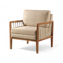 Ver imagem 2 de Poltrona Decorativa Gael Madeira Maciça