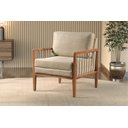 Ver imagem 5 de Poltrona Decorativa Gael Madeira Maciça