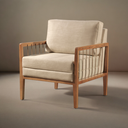 Ver imagem 6 de Poltrona Decorativa Gael Madeira Maciça