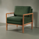 Ver imagem 1 de Poltrona Decorativa Gael Madeira Maciça