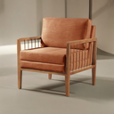 Ver imagem 1 de Poltrona Decorativa Gael Madeira Maciça