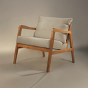 Ver imagem 5 de Poltrona Decorativa Madeira Maciça Bia Luxo Branco Off White