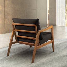 Poltrona Decorativa Madeira Maciça Bia Luxo - 9