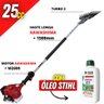 Derriçadeira Kawashima Haste Longa 150cm e Mãozinha de Garra Simples + Óleo Castrol Stihl - 4
