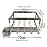 Churrasqueira Inox Giratoria Gira Grill 5 Espetos - 2