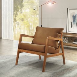 Poltrona Decorativa Madeira Maciça Bia Luxo - 8
