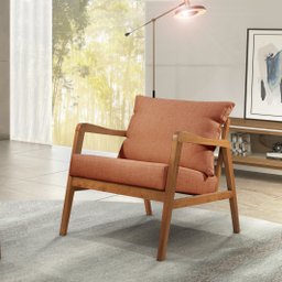 Poltrona Decorativa Madeira Maciça Bia Luxo - 8