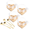Mesa Posta Café da Manhã Kit Xícara Pires e Colher 12 Peças - 1