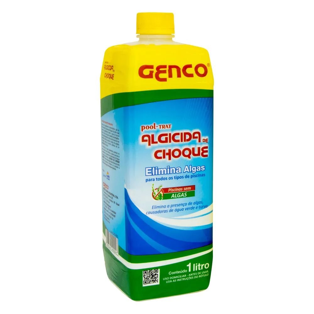 Anti Algas para piscina Algicida Choque Genco 1 Litro - 1