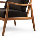 Ver imagem 4 de Poltrona Madeira Maciça Giulia Luxo