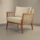 Ver mais imagens de Poltrona Decorativa Madeira Maciça Helena