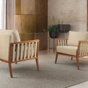 Ver imagem 5 de Poltrona Decorativa Madeira Maciça Helena